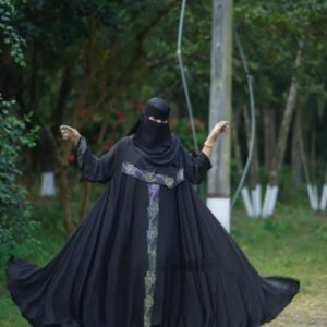 400 Gher Silver Lota abaya